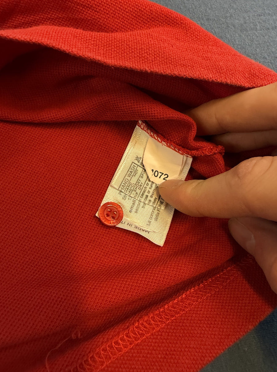 Rode Fred Perry polo maat M (piqué shirt, Special Edition)