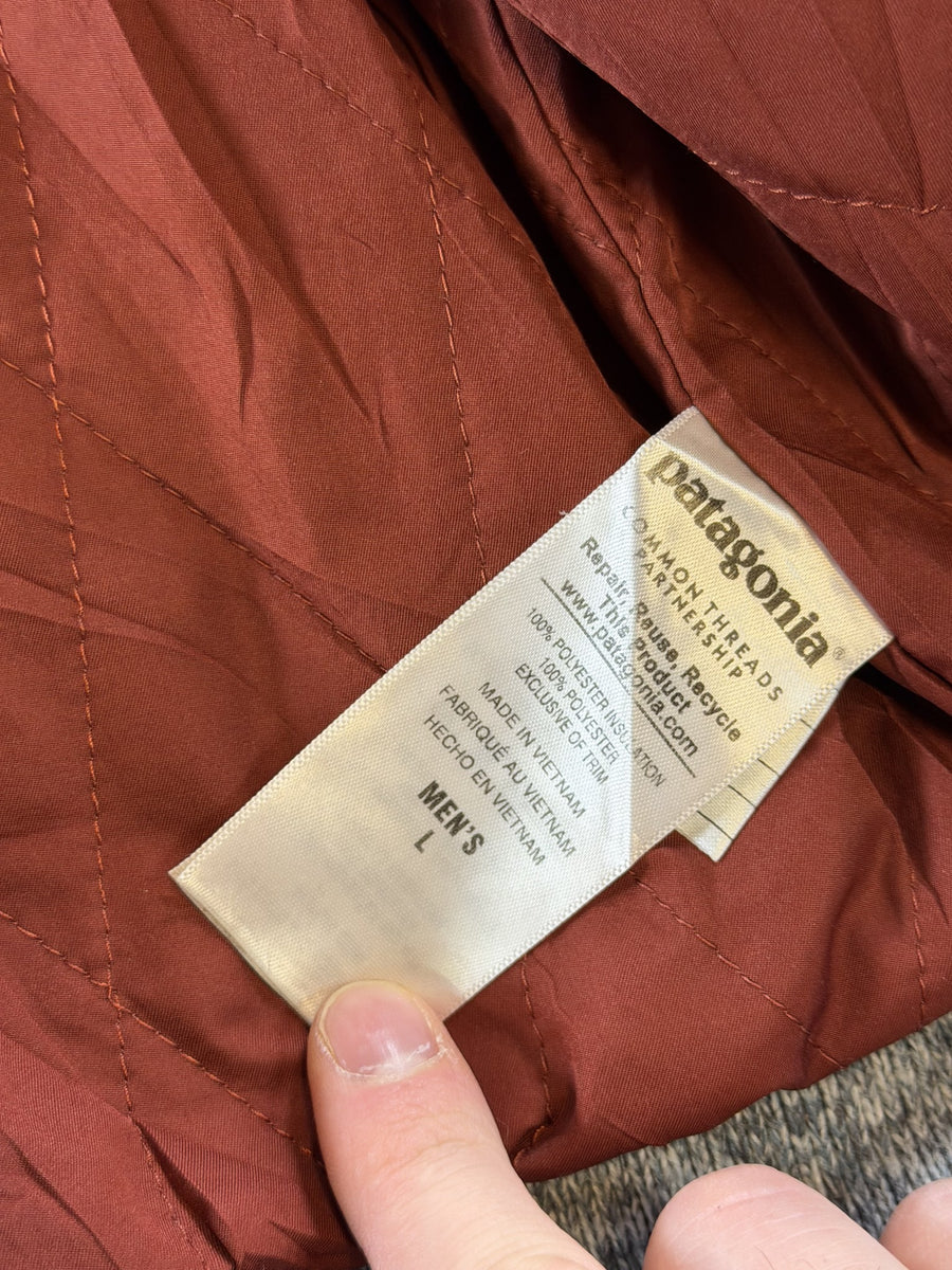 Patagonia jas grijs gemêleerd heren maat L fleecevest fleecejack