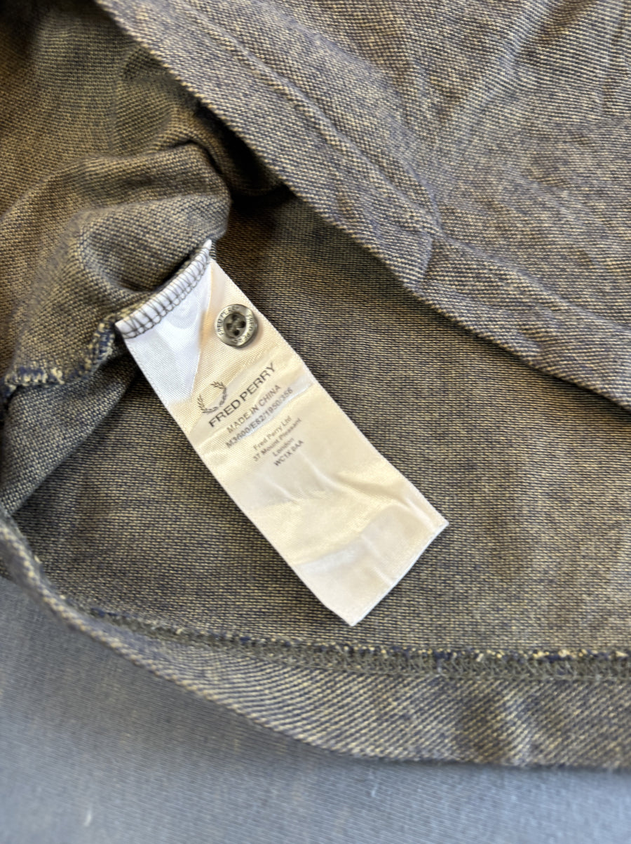 Grijs Fred Perry piqué polo, maat M (poloshirt / polohemd met laurierkrans)