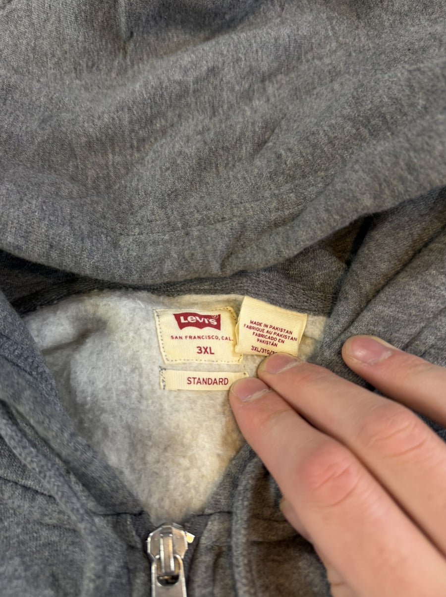 Grijs vest van Levi's (fleecevest / ritsvest), heren maat 3XL