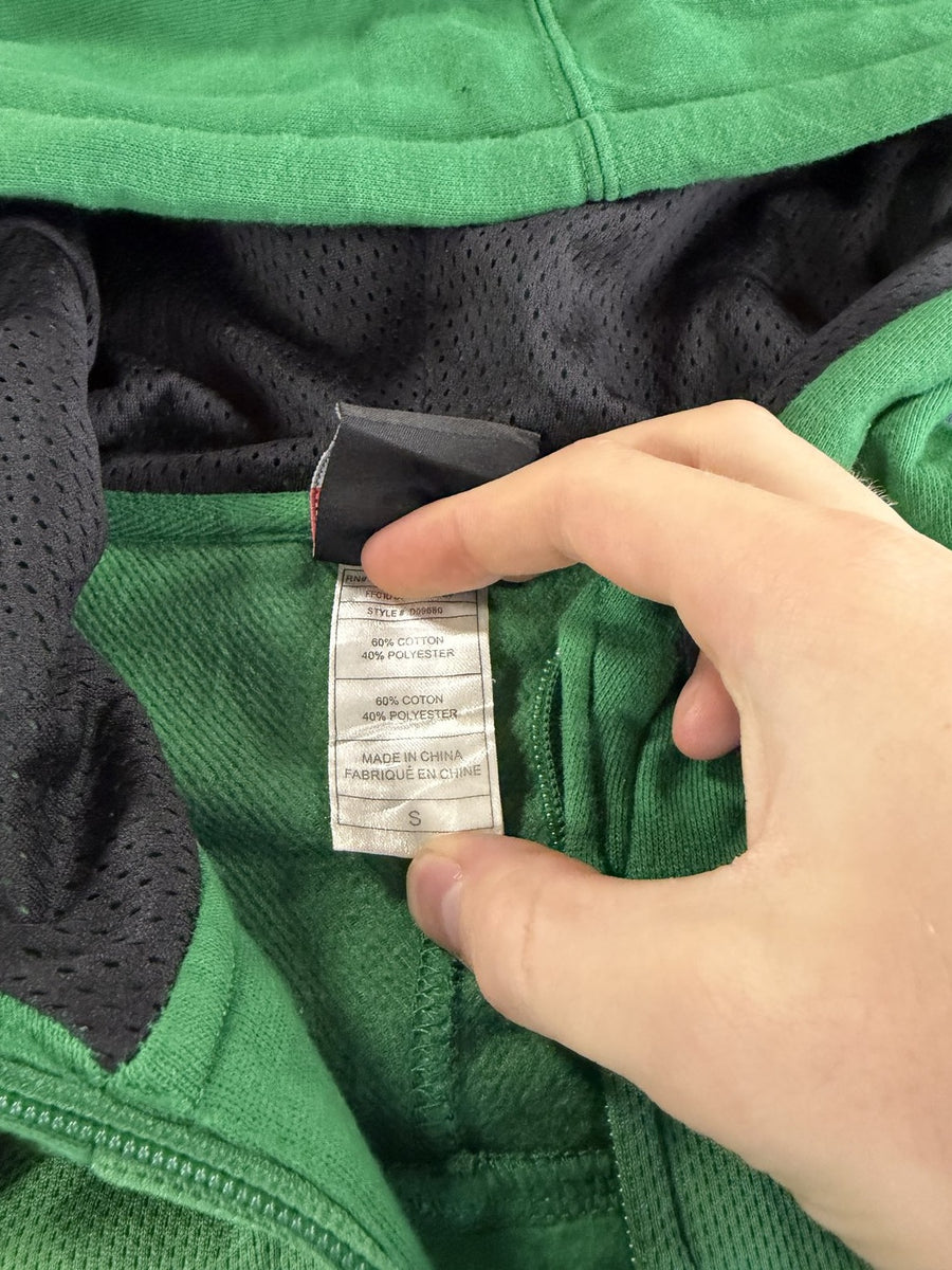 Groen Reebok ritsvest met CFL-clublogo (fleecevest), maat S