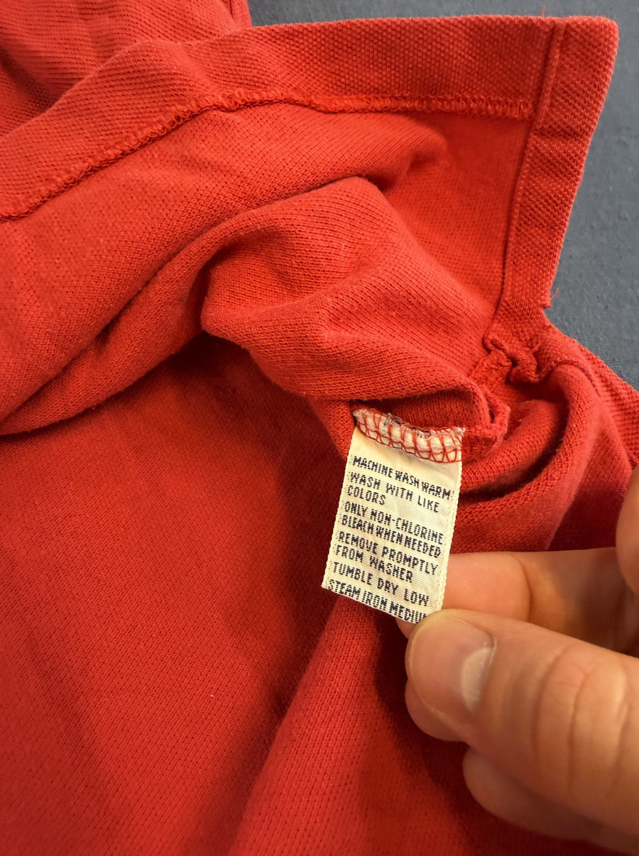 Rood rugbyshirt Polo Ralph Lauren (poloshirt / collegetrui), maat XL