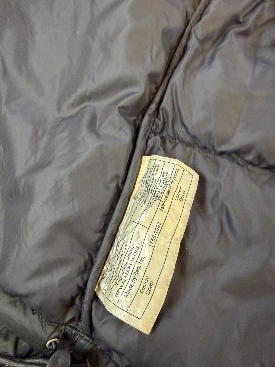 Zwarte donsjas The North Face (gewatteerd winterjack / puffer), maat XL, 700 fill dons