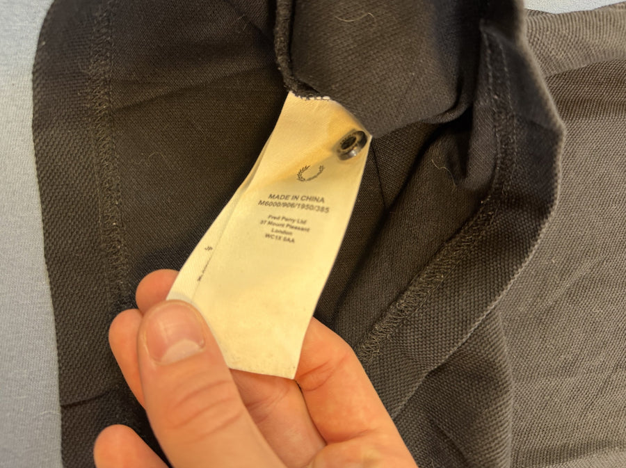 Zwart Fred Perry M6000 piqué polo (poloshirt) heren maat M