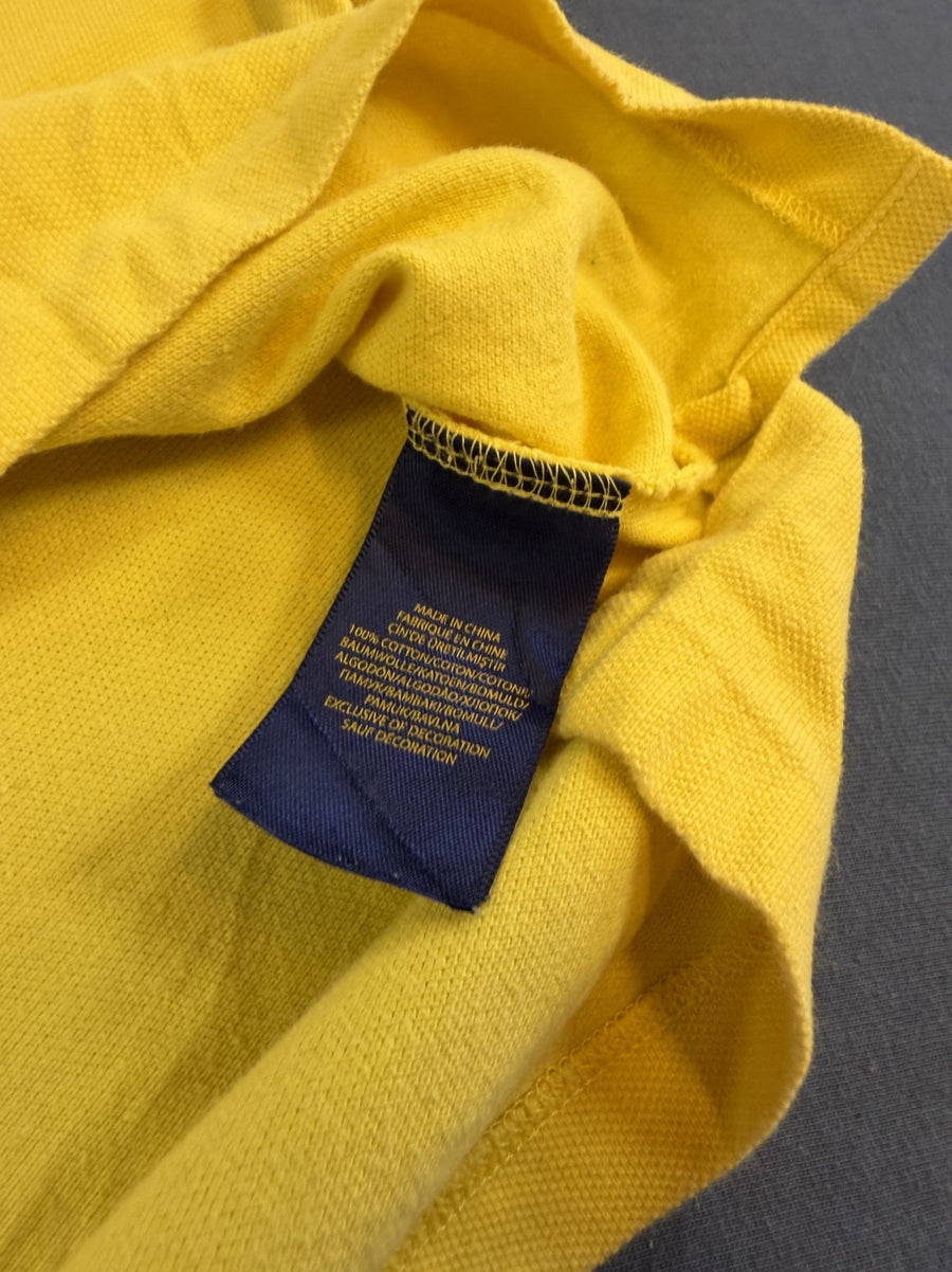 Zonnig geel poloshirt (polo / piqué shirt) van Polo Ralph Lauren, maat S