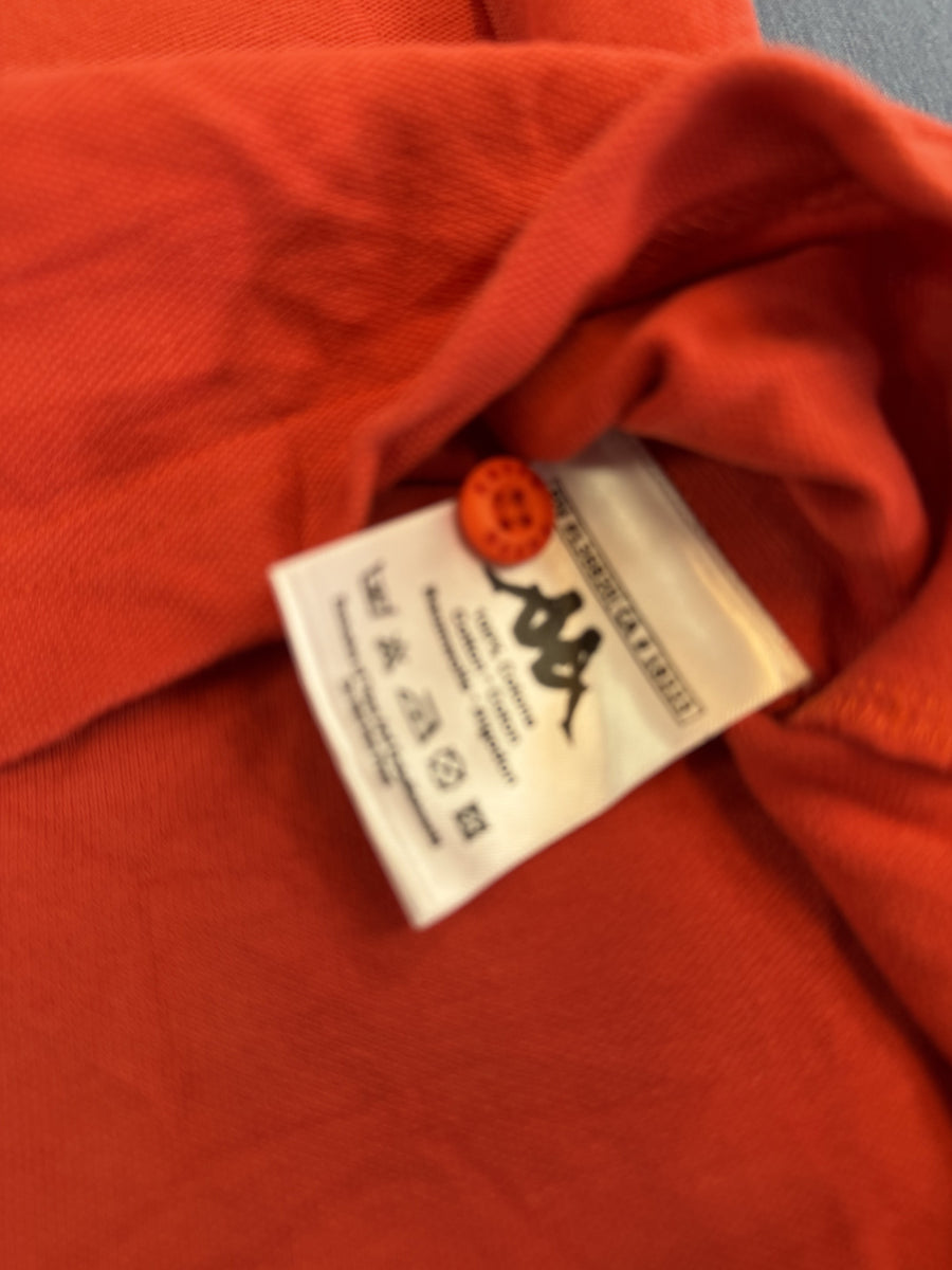 Rode Kappa polo, maat XXL (poloshirt / piquéshirt), met geborduurd Omini-logo