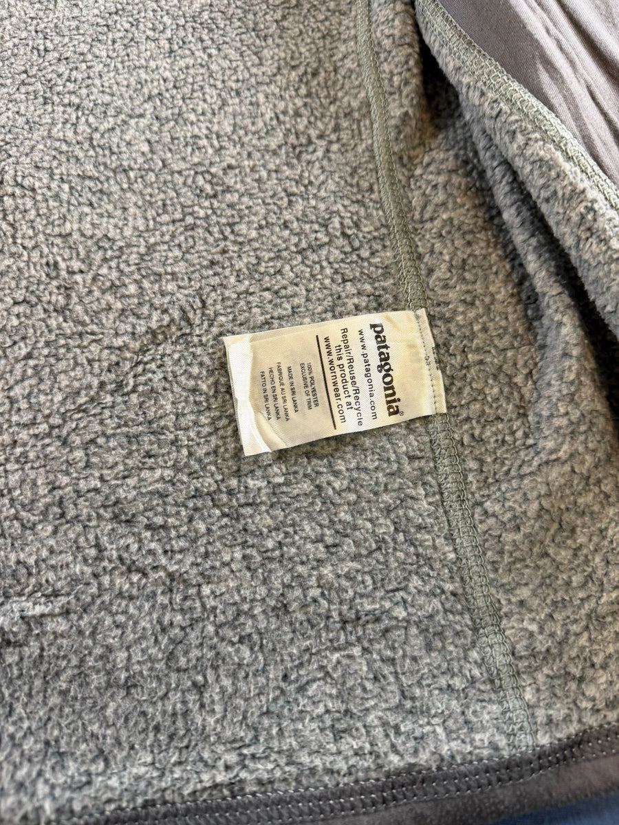 Patagonia fleece vest grijs gemêleerd heren maat L fleecevest fleecejack vintage