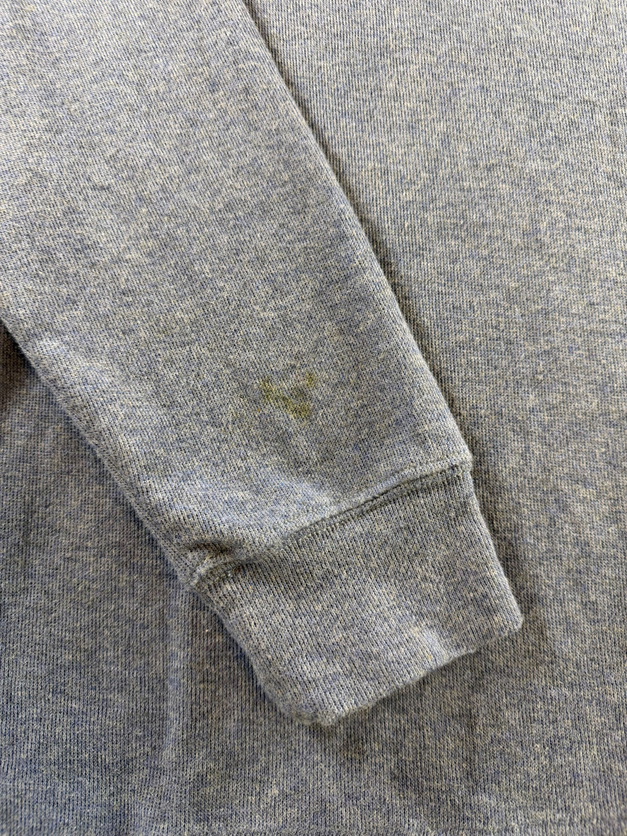 Polo Ralph Lauren trui blauw gemêleerd heren maat L katoen sweater pullover gebreid
