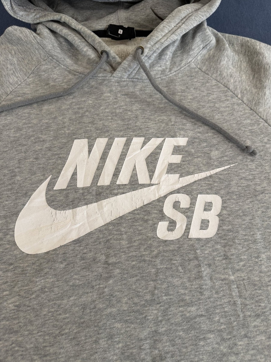 Grijze Nike SB sweater (hoodie / fleecevest), maat L