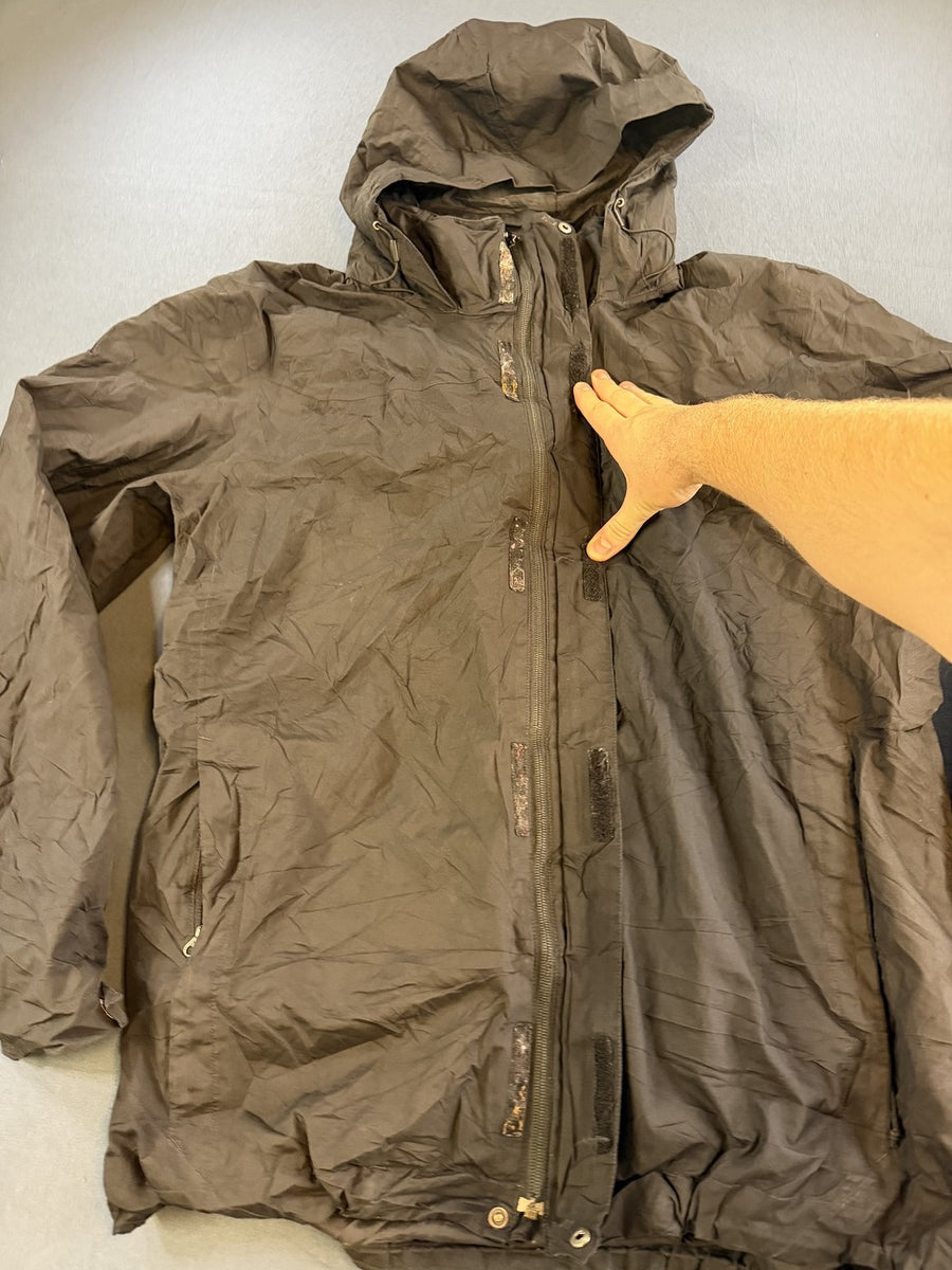 Zwarte HyVent regenjas van The North Face (windjack), maat XL