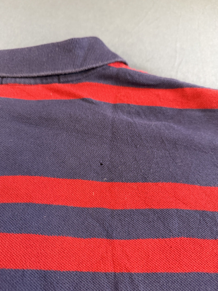 Marineblauw gestreept poloshirt (polo pique), Polo Ralph Lauren, maat XL heren