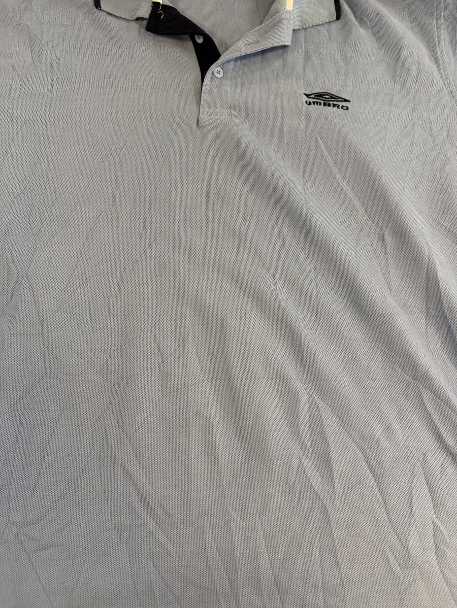 Blauwe Umbro top in piqué (polo / piquéshirt), maat M