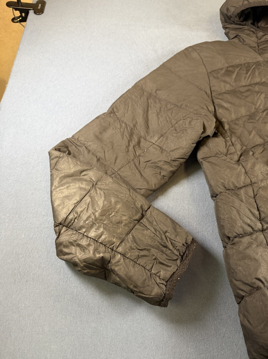 Zwarte The North Face winterjas (gewatteerde donsjas / puffer) met capuchon – maat S