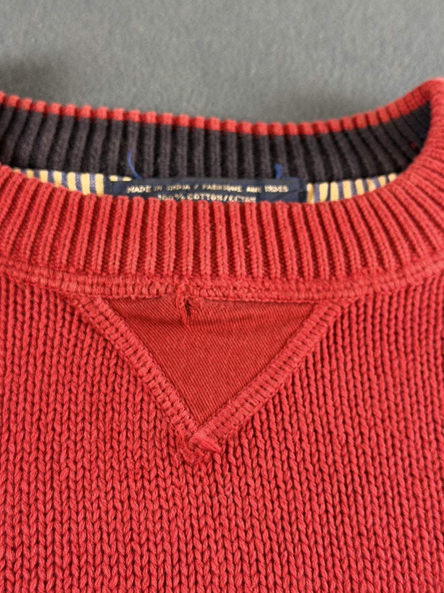 Rood Tommy Hilfiger sweater (trui / sweatshirt), maat XL, 100% katoen