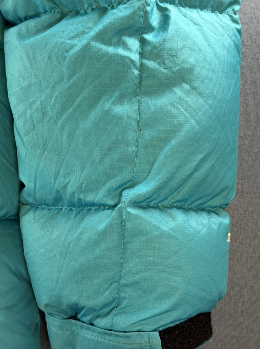 Blauwe The North Face jas, maat M (puffer jack / gewatteerde winterjas)