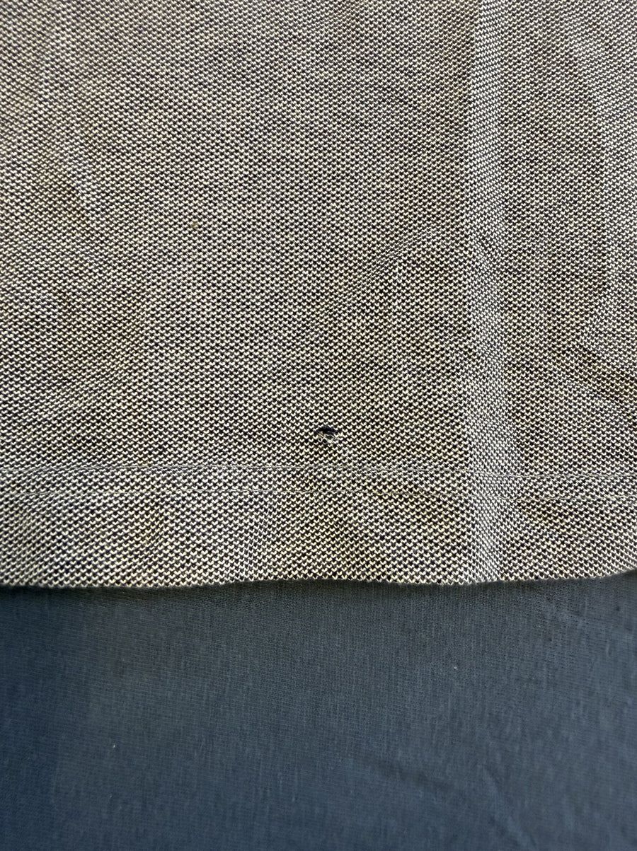 Grijze Fred Perry polo met navykraag (piqué poloshirt / sportpolo), maat M