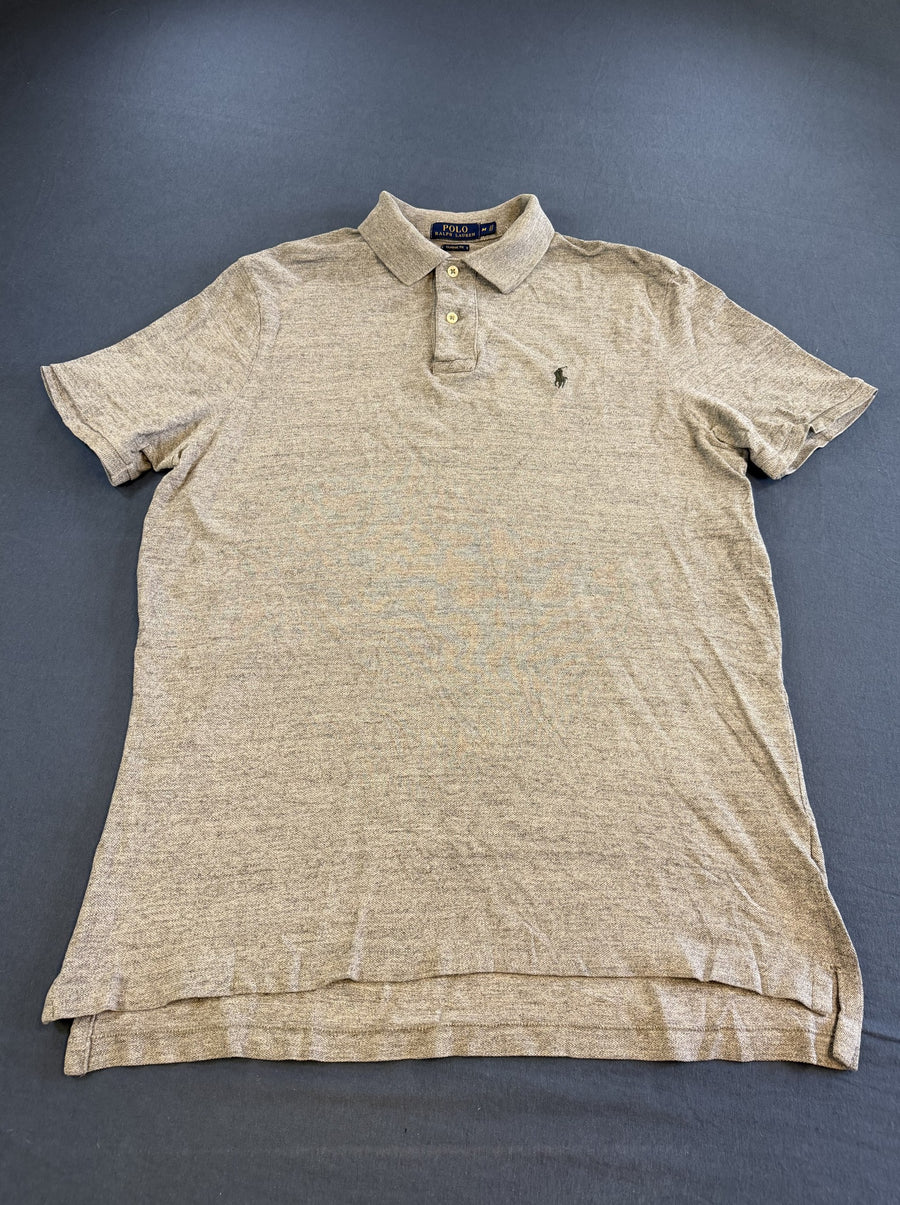 Grijze piqué polo van Ralph Lauren (poloshirt), Maat M Heren