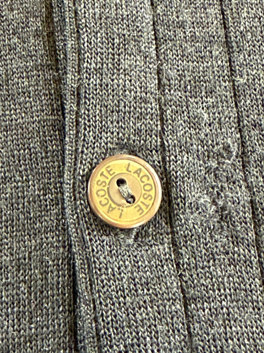 Zwart Lacoste knoopvest (cardigan) maat S - made in Spain