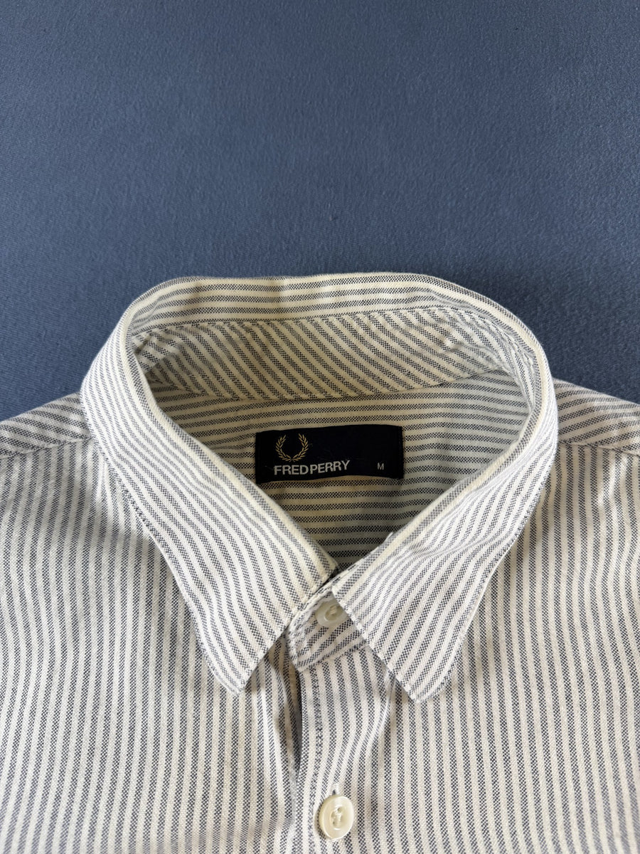 Fred Perry Blouse wit gestreept