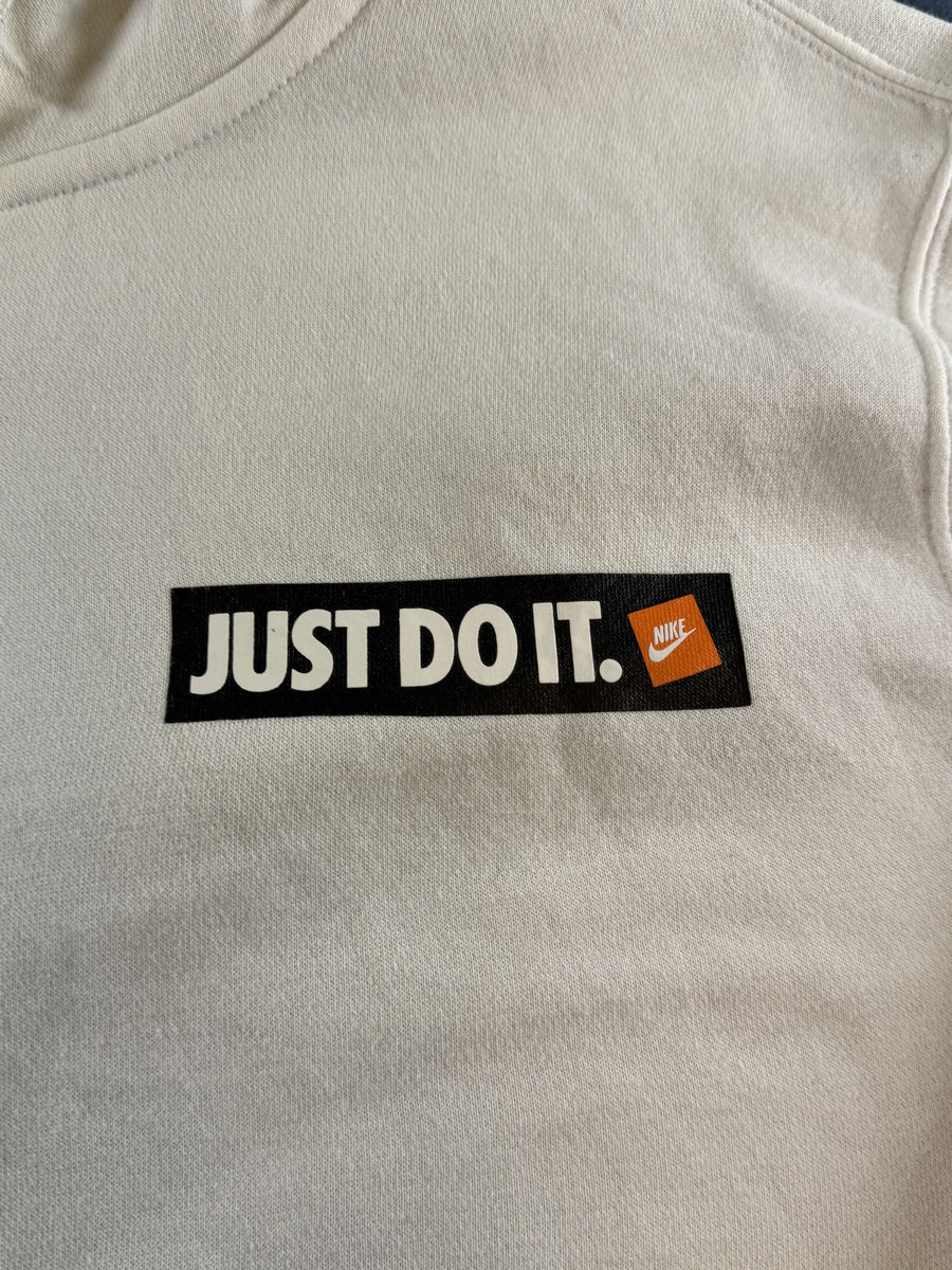 Nike hoodie wit maat L Just Do It