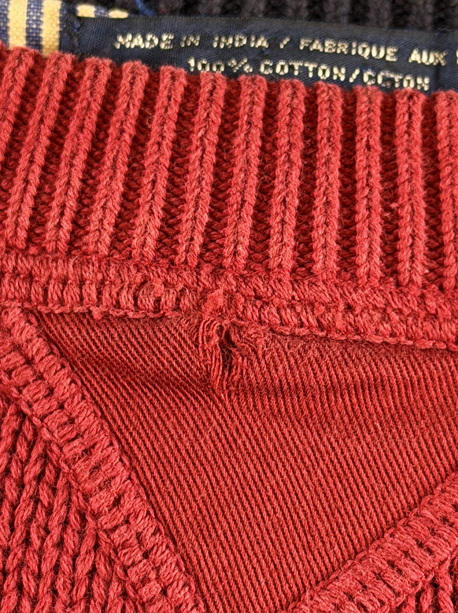Rood Tommy Hilfiger sweater (trui / sweatshirt), maat XL, 100% katoen