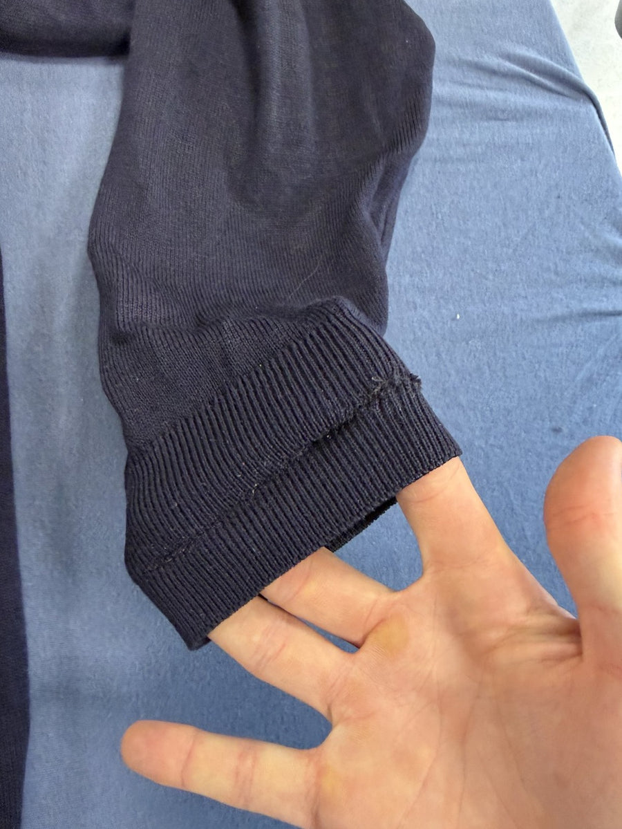 Blauw Lacoste cardigan (knoopvest), maat XXL