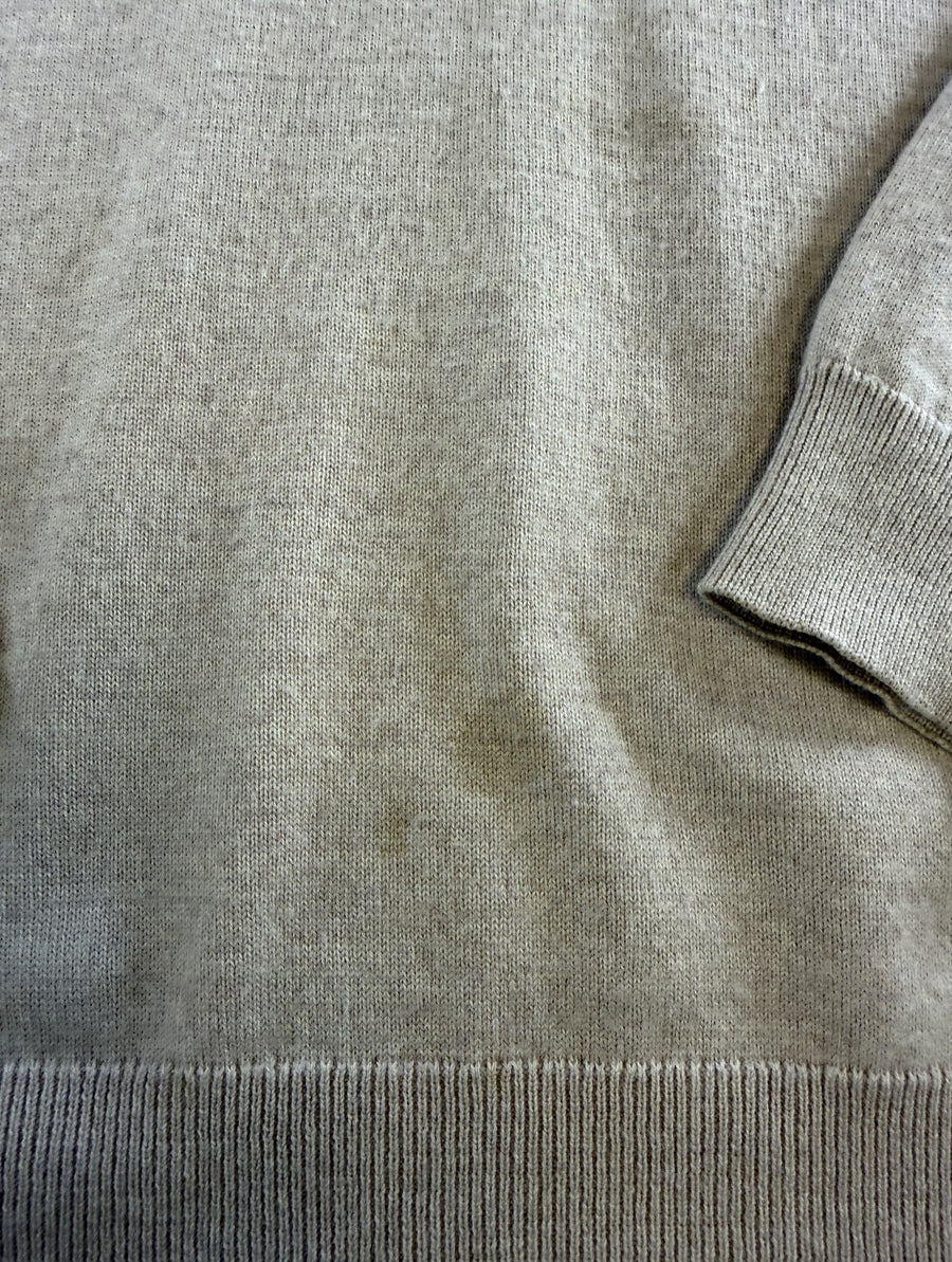 Beige Lacoste pullover heren, maat XXL (v-hals trui / sweater)