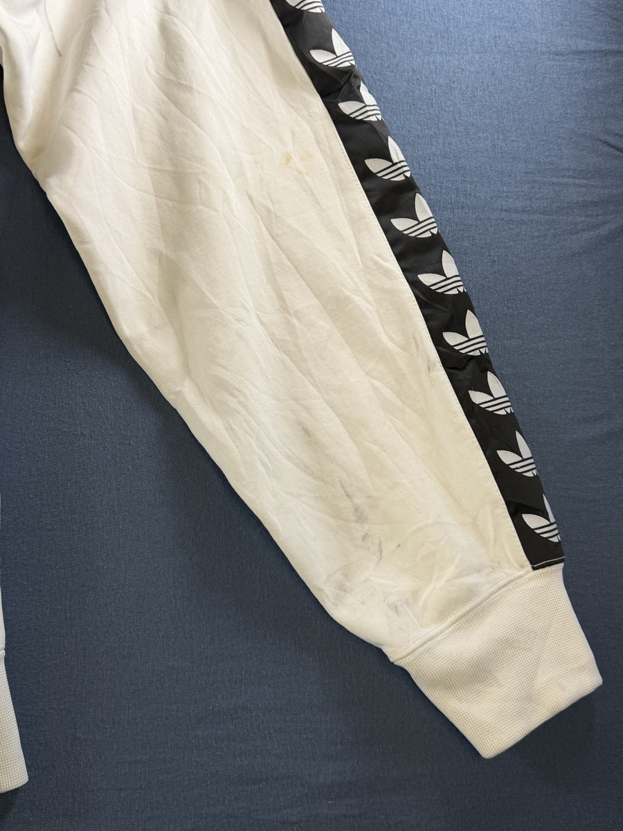 adidas hoodie wit maat M Trefoil