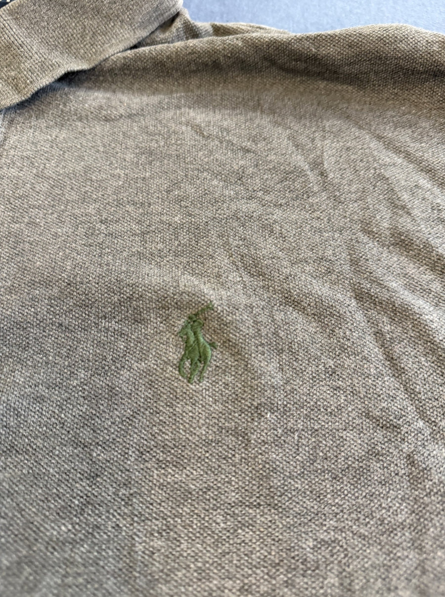 Grijs Polohemd (Polo Ralph Lauren Piquéshirt), Heren Maat L