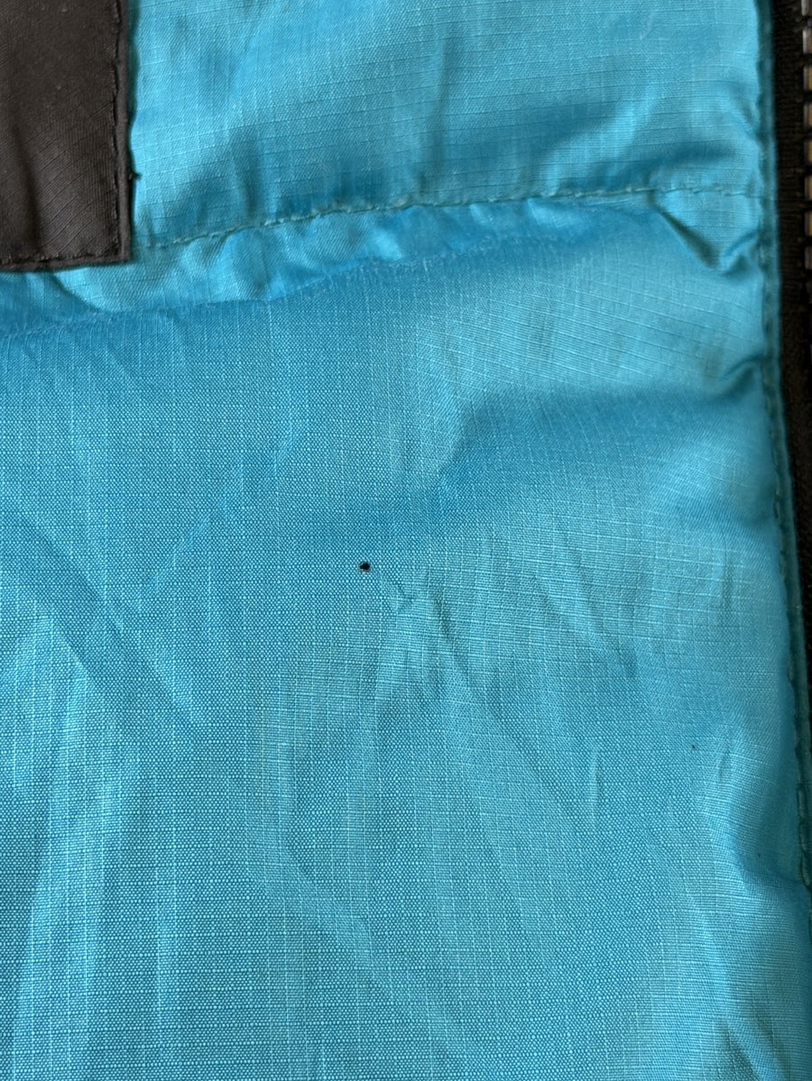 Blauwe The North Face jas, maat M (puffer jack / gewatteerde winterjas)