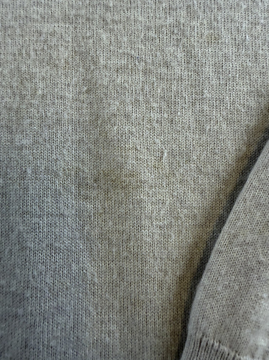 Beige Lacoste pullover heren, maat XXL (v-hals trui / sweater)