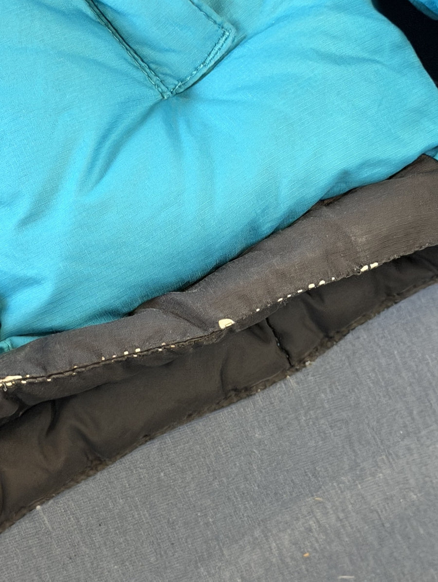 Blauwe The North Face jas, maat M (puffer jack / gewatteerde winterjas)