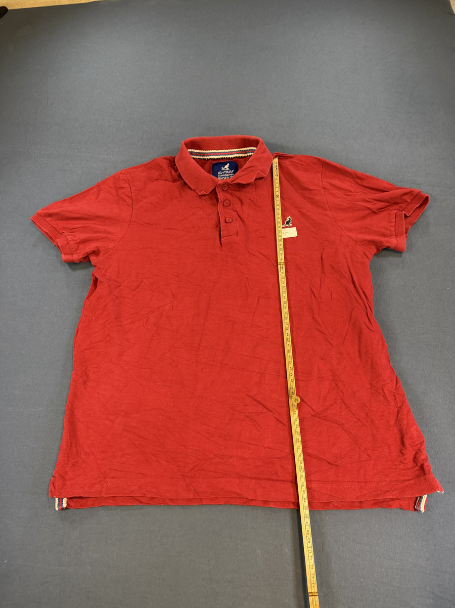 Rood poloshirt (Kangol polo), maat L