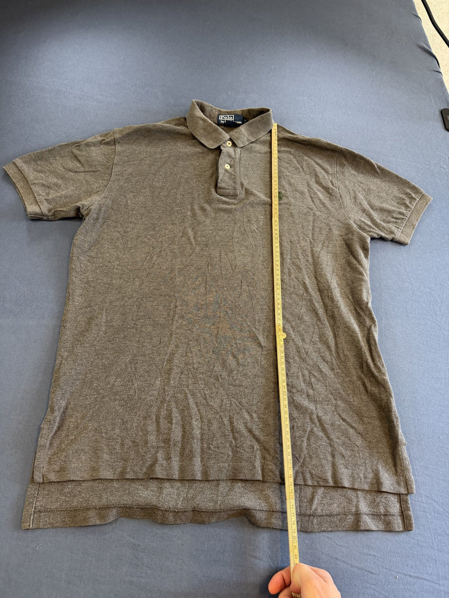 Grijs Polohemd (Polo Ralph Lauren Piquéshirt), Heren Maat L