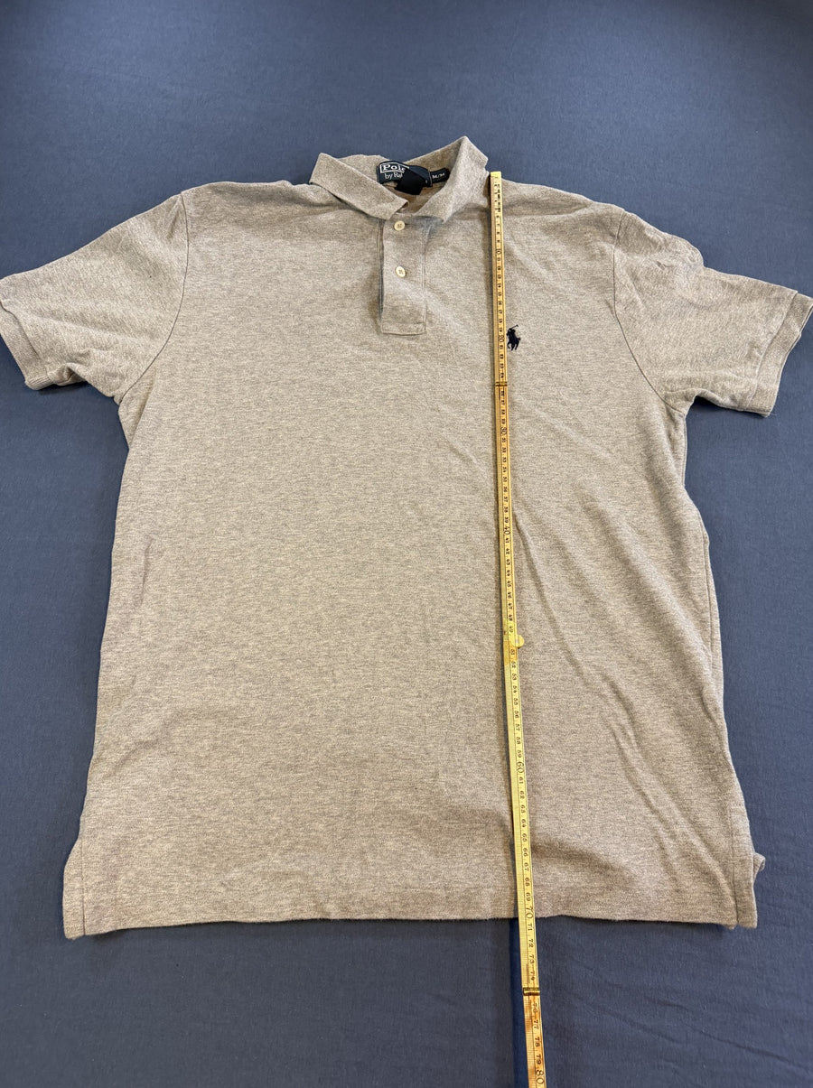 Grijze piqué polo van Polo Ralph Lauren (poloshirt), maat M