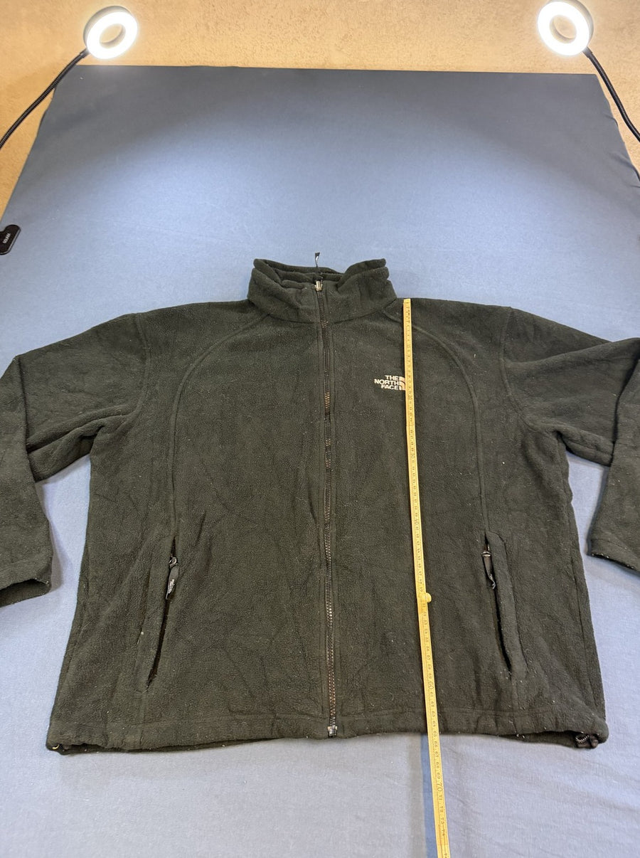 Zwart fleecevest (fleecetrui) van The North Face met doorlopende rits