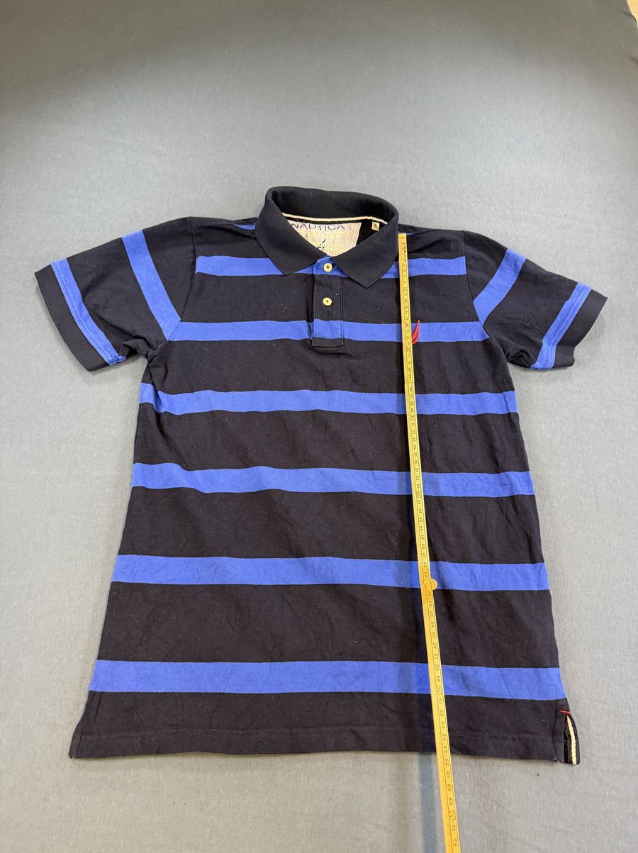 Blauwe Nautica poloshirt (polo), US Sailing editie, jaren 90