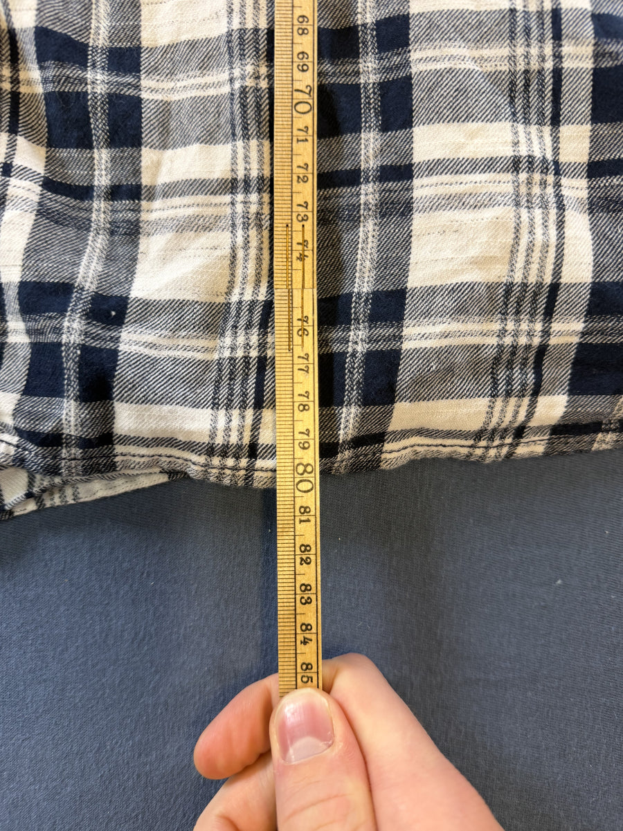 Blauw geruit flanel overhemd Lee (houthakkershemd/lumberjack blouse) heren maat XXL