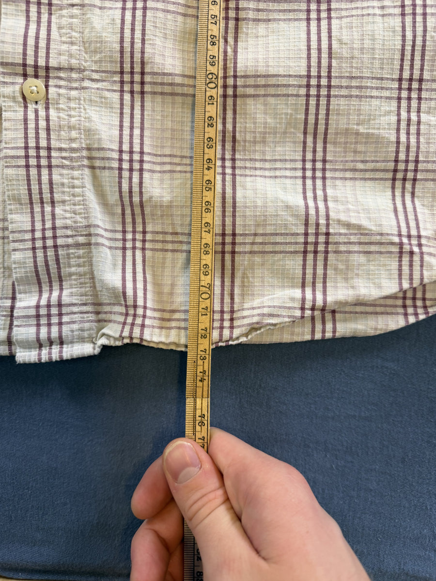 Beige Timberland ruitblouse, maat M (houthakkershemd / flanelshirt) katoen