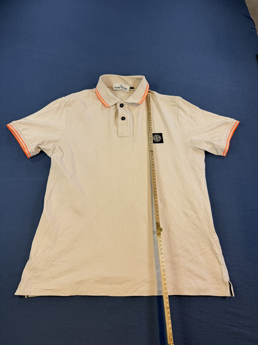 Stone Island polo in grijs, maat L (poloshirt / piqué shirt)