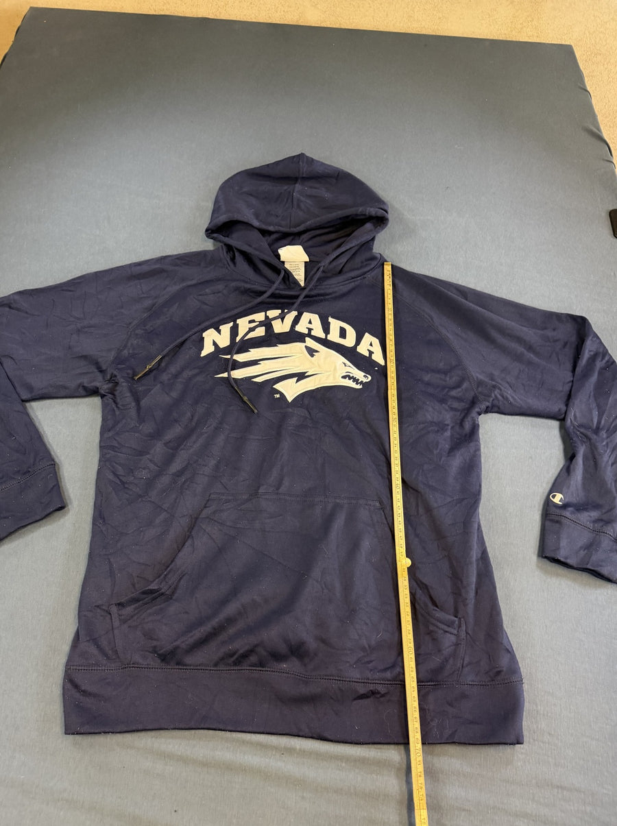 Blauwe Champion hoodie (capuchontrui) University of Nevada heren maat M