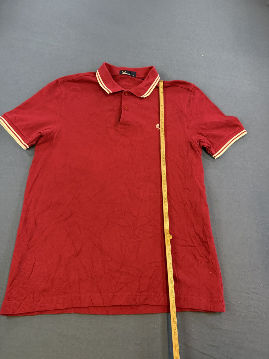 rood Fred Perry maat M (polo / poloshirt) - twin tipped pique
