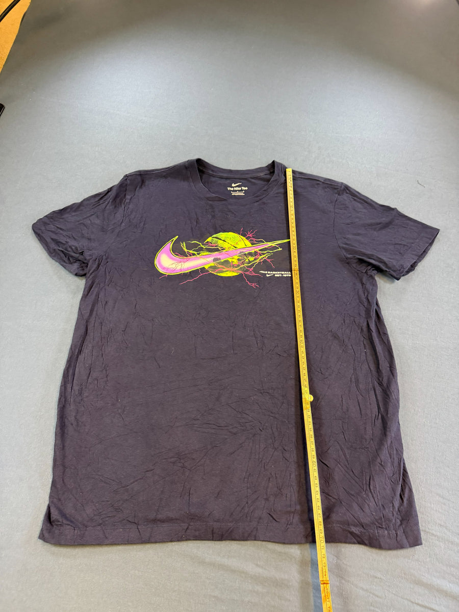 Nike T-shirt blauw print