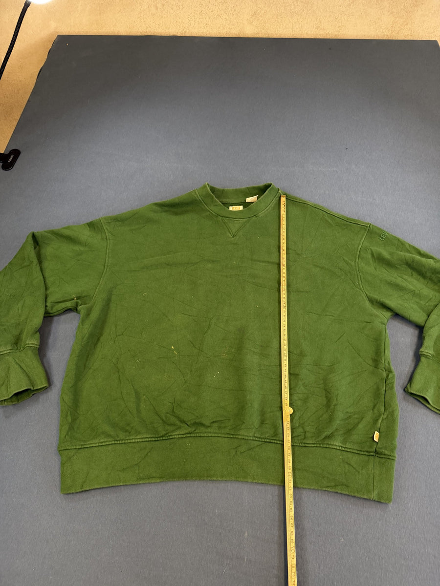 Levi's sweater groen heren maat L sweatshirt trui crewneck