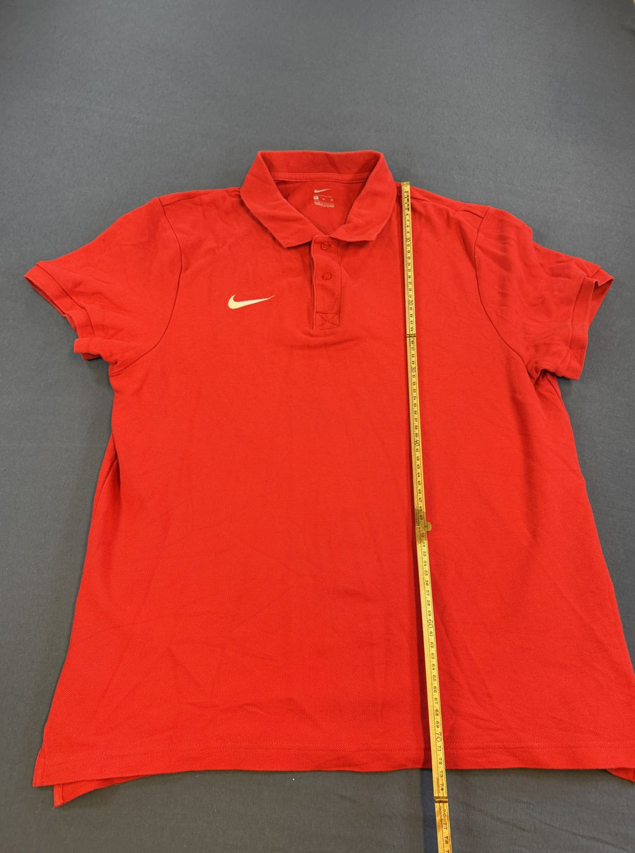 Rood Nike polo maat XL (poloshirt / piqué shirt met geborduurd logo)