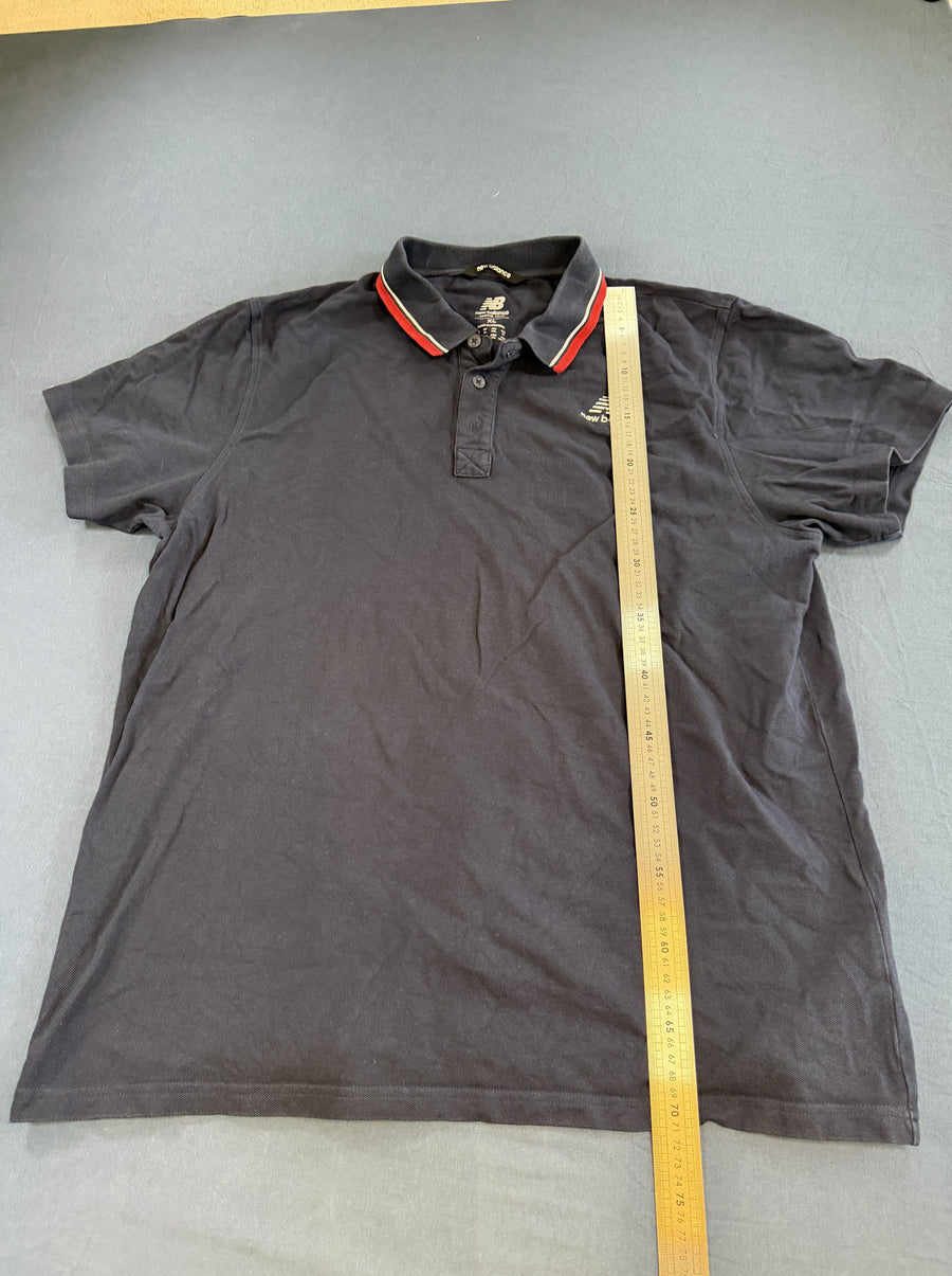 Blauw poloshirt (sportpolo) van New Balance, maat XL
