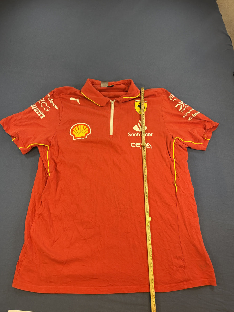 Rood Puma Ferrari polo (F1 teamshirt), maat L