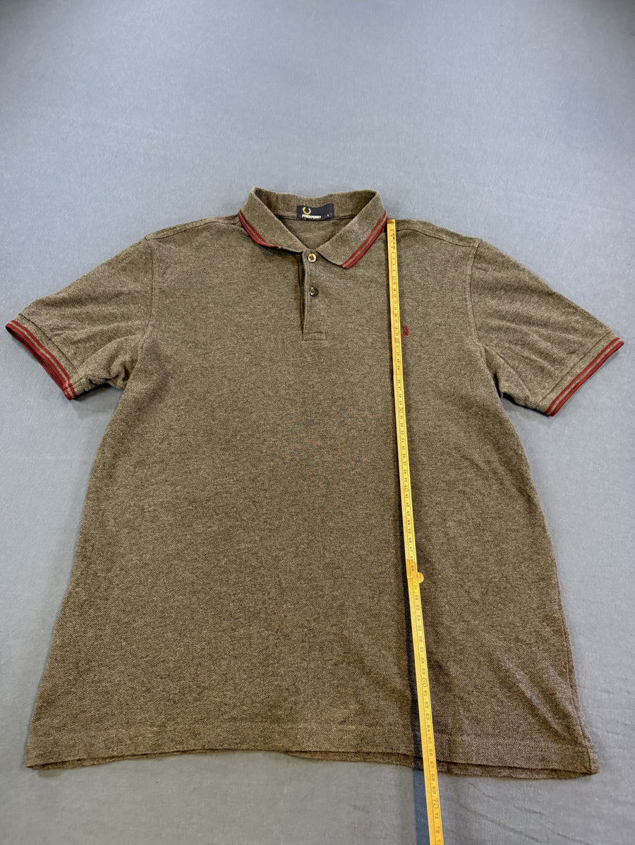 Grijze Fred Perry polo maat L (poloshirt / tennisshirt), Twin Tipped M3600