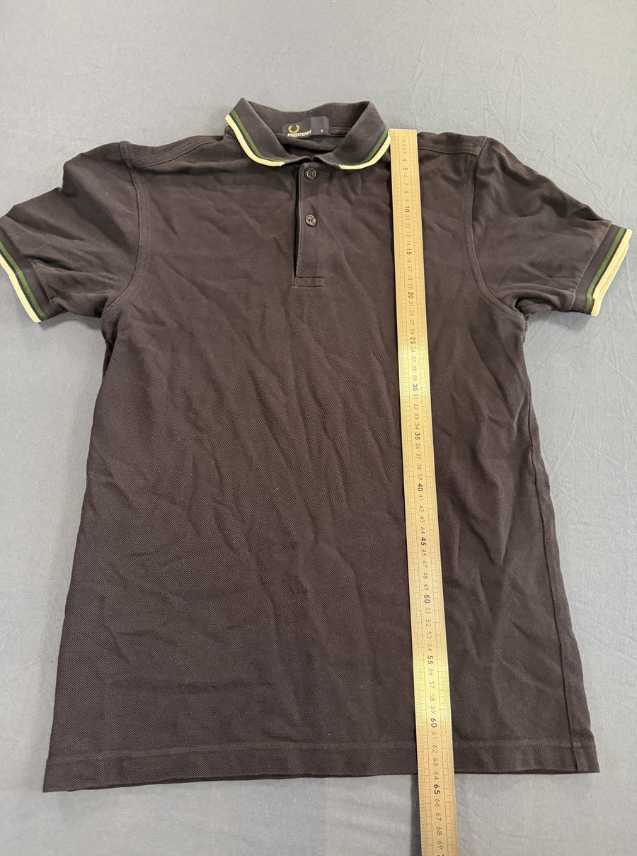 Fred Perry polo in het zwart (poloshirt / M3600), maat S