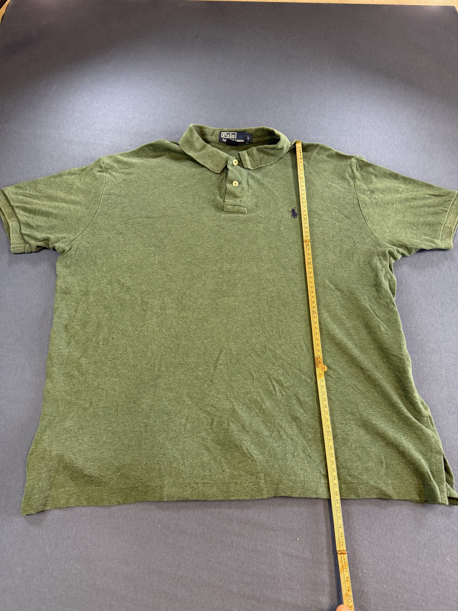 Groene Polo Ralph Lauren piqué polo (poloshirt / casual shirt), maat L